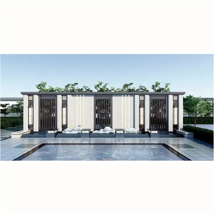 

Modular aluminum frame metal cover gazebo roof gazebo from factory opening roof