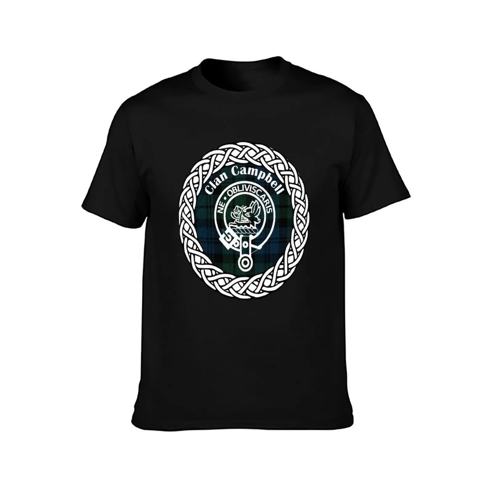 Clan Campbell surname last name tartan crest badge T-Shirt man t shirt summer T-Shirt