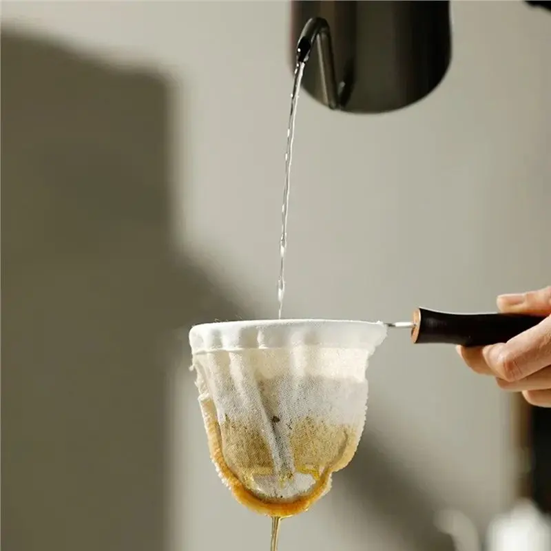 ABKY-Reusable Coffee Filter Bag Cloth Ultra Fine Tea Bag Coffee Filter Coffee Tools Kitchen Tools