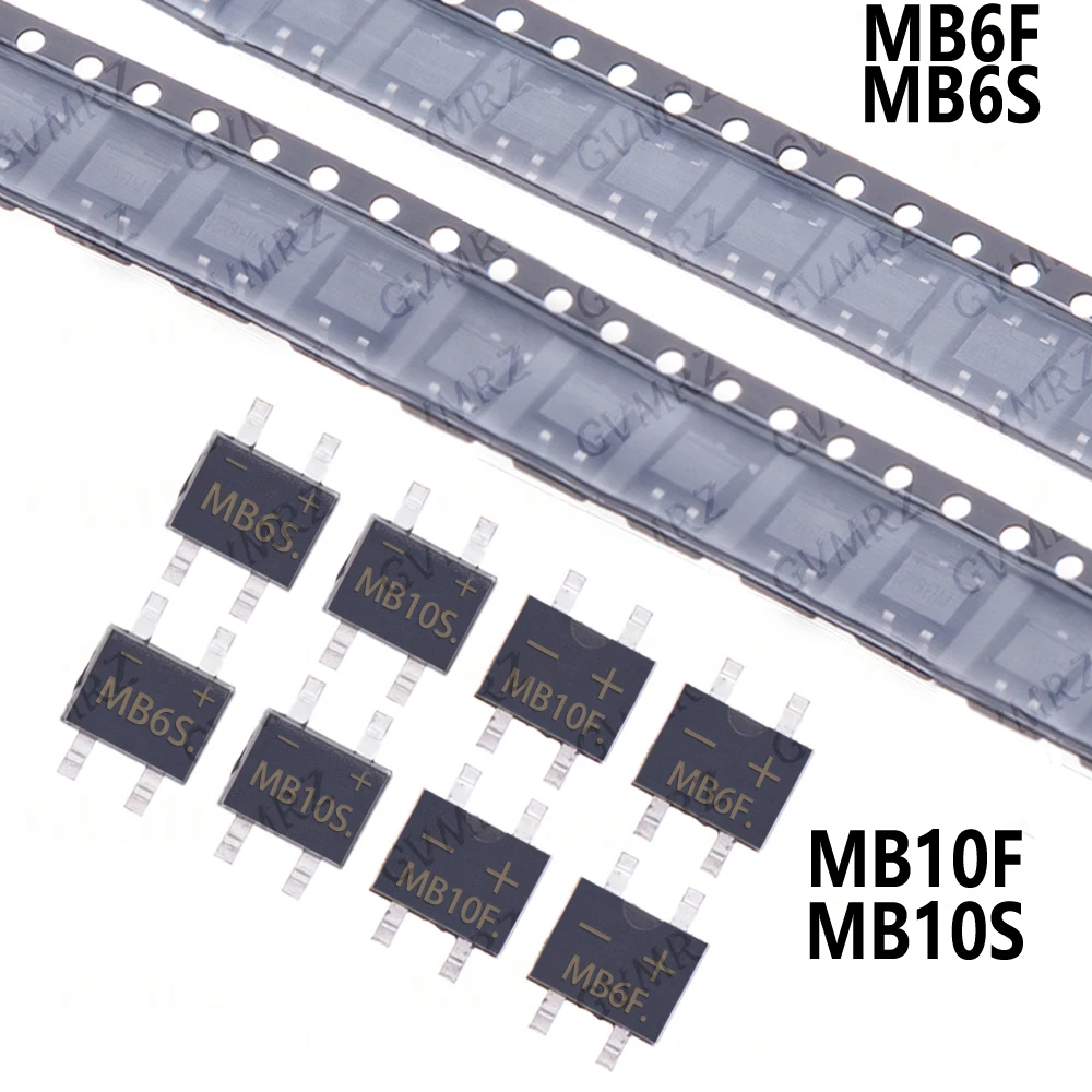 20/50PCS MB2S MB6F MB10F MB6S MB10S SMD sop4 rectifier bridge  MB6F MB10F MB6S