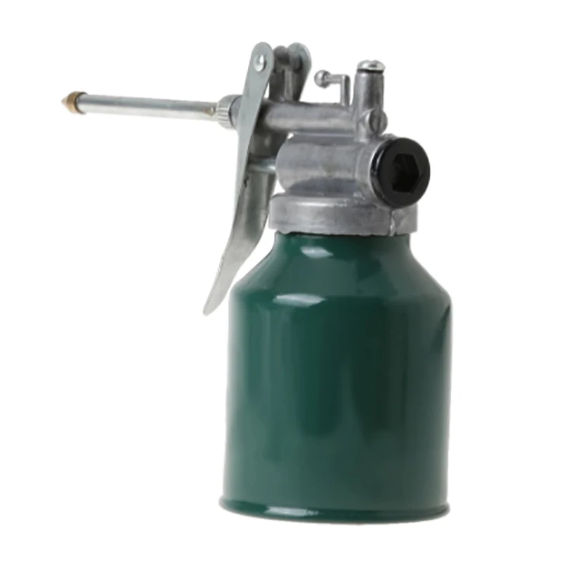 250ml Oil Can High Pressure Hand Pump Oiler Lubrication Metal Gun For Lubricants Oiler With Oil Spray Hose Car Oil Pot Bottle