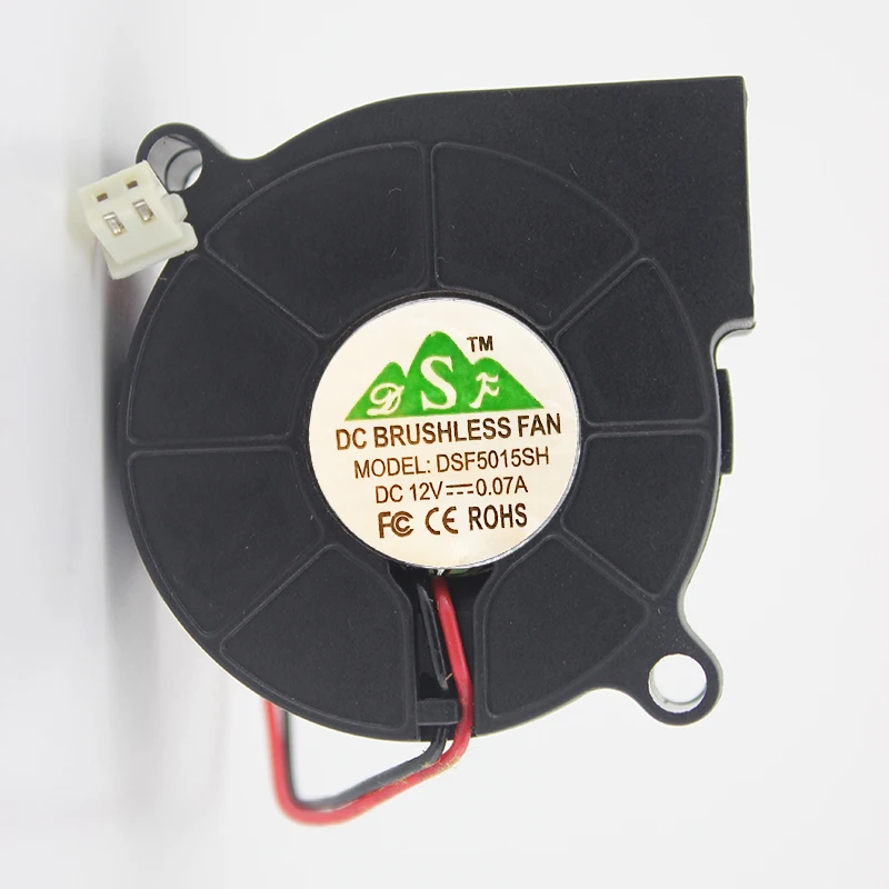 

DSF5015SH DC 12V 0.07A 50x50x15mm 2-Wire Server Cooling Fan
