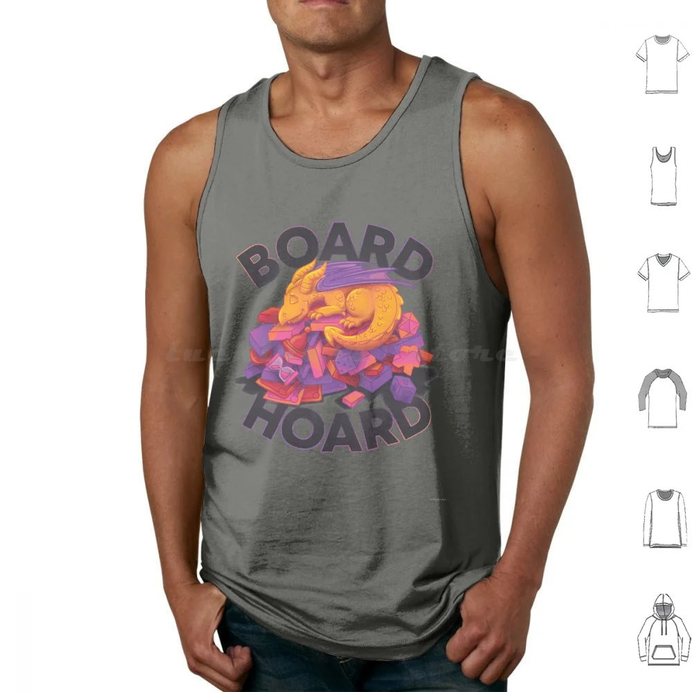 Board Hoard Tank Tops Print Cotton Board Games Board Gamer Games Tabletop Games Tabletop Gamer Love Games Dragon