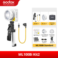 Godox ML100Bi Bi-Color Portable LED Light 120W Onboard & App Control Photography lamp for Video recording, live streaming