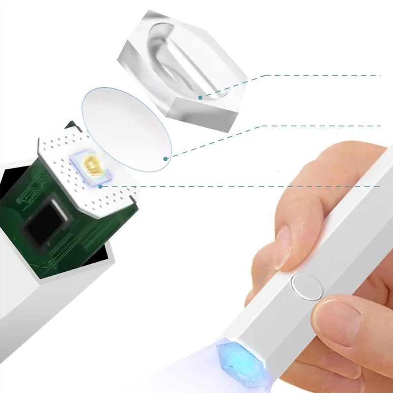لجميع طلاء الجل سريع الجفاف USB آلة مجفف الأظافر مسمار مصباح مصباح يدوي صغير القلم المحمولة المحمولة مصباح أظافر صغير #5