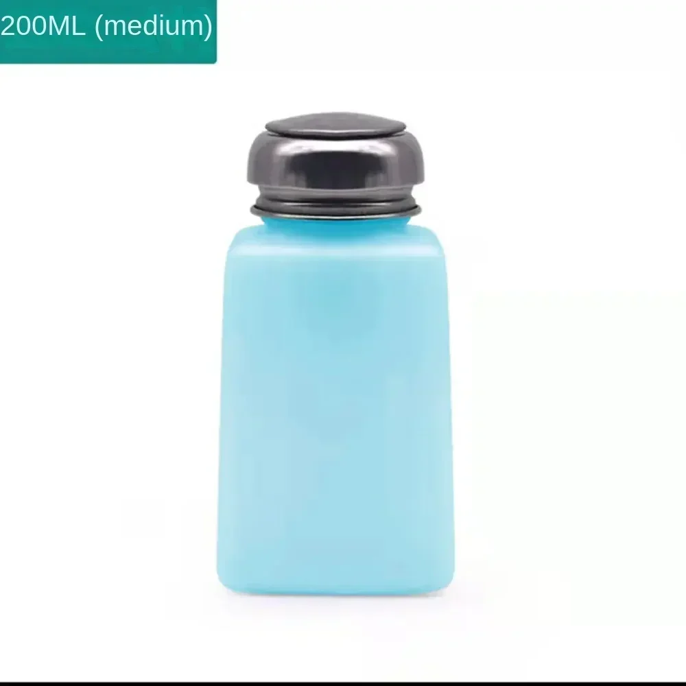 100/250ML Empty Nail Polish Remover Bottle Liquid Alcohol Portable Dispenser Containers Press Pump Refillable Sample Bottles