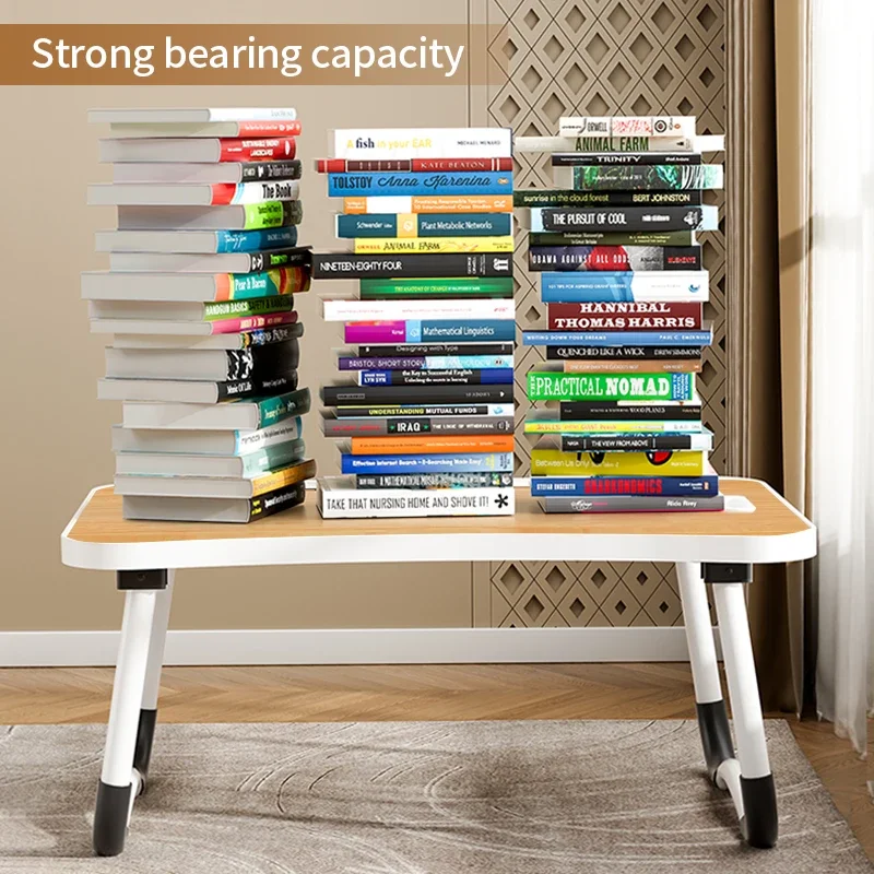 Laptop Desk Portable Adjustable Height Foldable Laptop Bed Desk and Lifting Handle - Foldable Laptop Table for Working Design