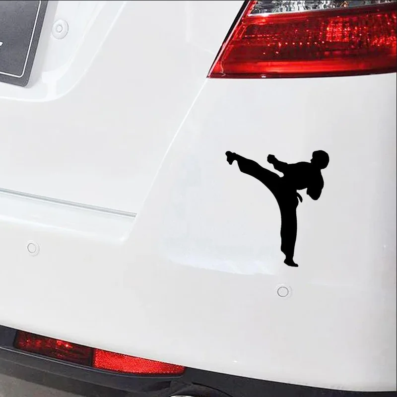 Personalized Karate Taekwondo Style Car Window Bumper Motorcycle Accessories Decoration Vinyl Scratch Resistant Stickers