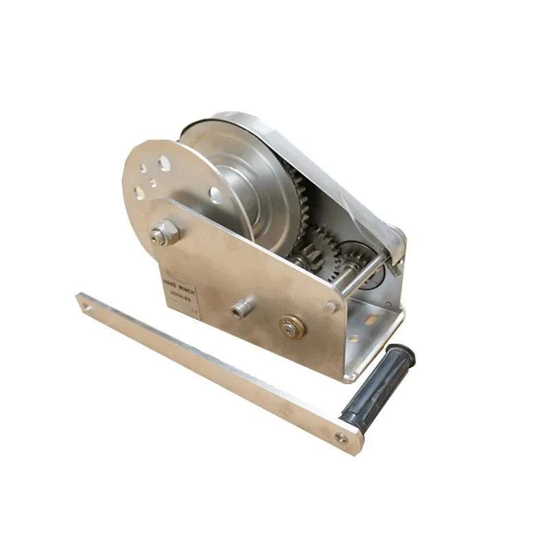 Worm Gear 2Inch Mini Belt Marine Stainless Steel Manual Winch