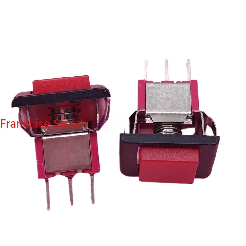 10PCS T80-P push button switch, self-reset 3 pins,   switch P8701-F22A
