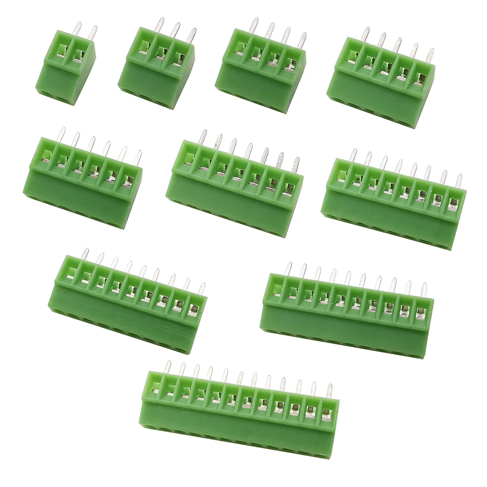 5/10Pcs KF128 PCB Screw Terminal Block Connector Pitch 2.54mm Mini Terminals KF128-2.54 2 3 4 5 6 7 8 9 10 12 16Pin