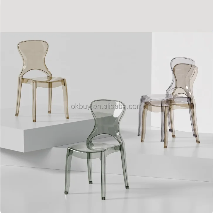 Modern stackable Clear Transparent Resin Chiavari Chair White Plastic Acrylic Phoenix Napoleon Wedding Chair