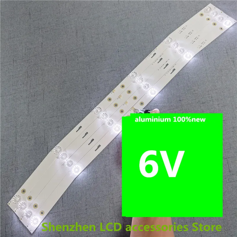 FÜR MS-L1084 R72-32D04-020-13 CBE-01 E 365061    595 mm 6 V 6 LEDs, 32 Zoll, 100 % neue LCD-TV-Hintergrundbeleuchtungsleiste aus Aluminium