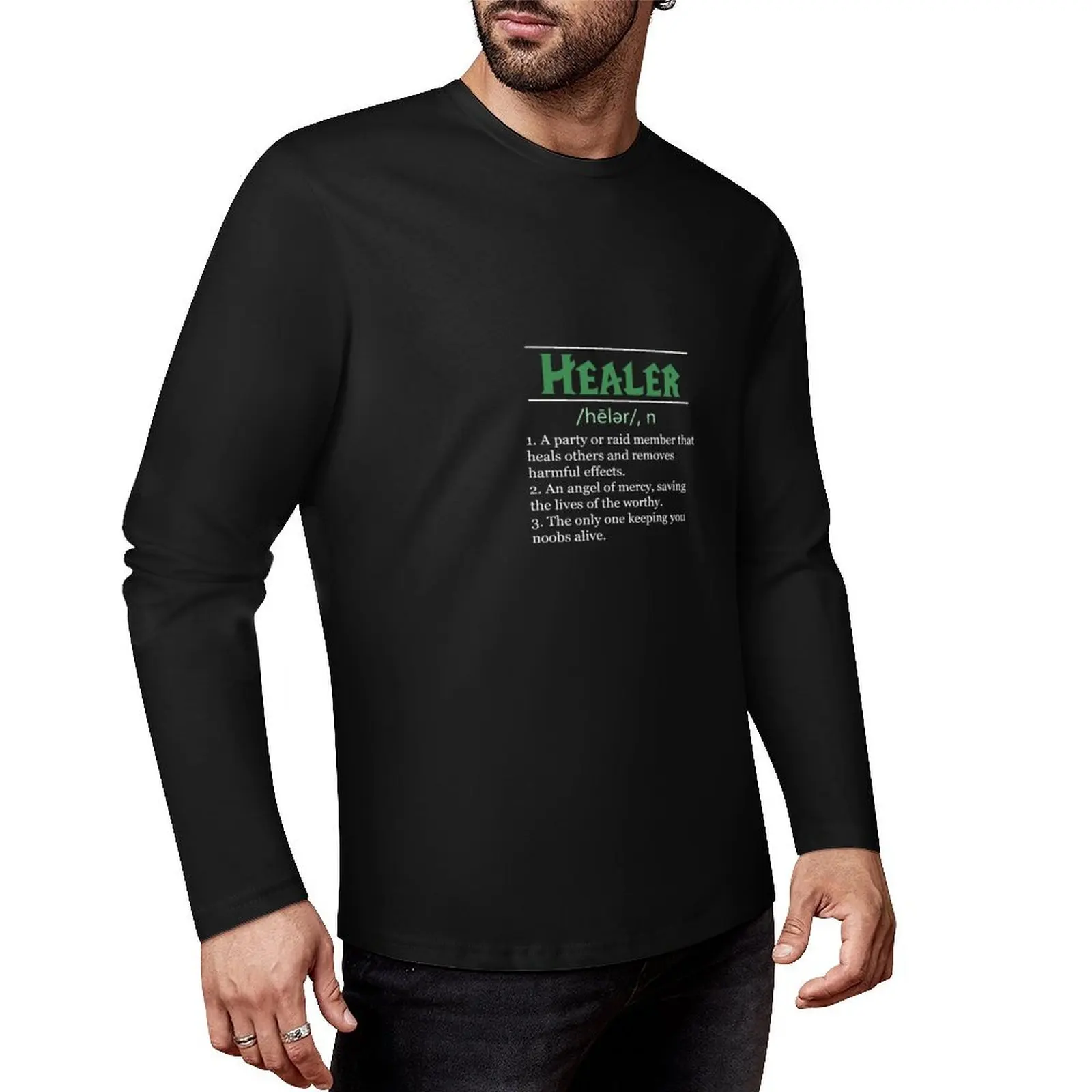 Definition of Healer Long T-Shirt plus size t shirts T-shirt for a boy mens champion t shirts