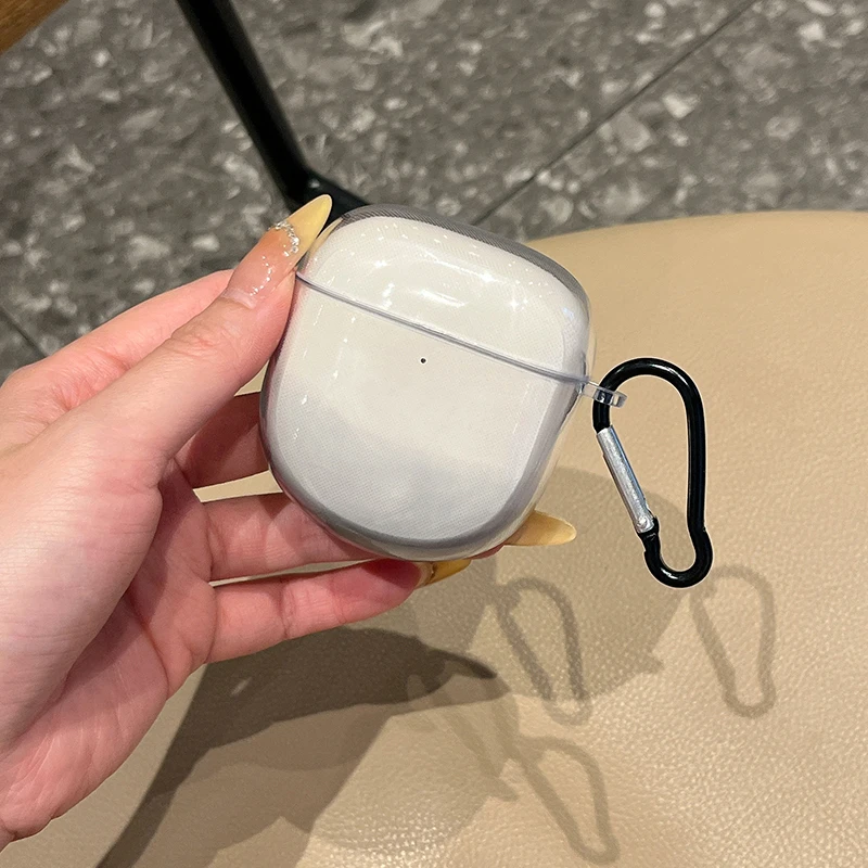 

Прозрачный чехол с градиентом для наушников Bose New QuietComfort Ultra (2nd Gen)/QuietComfort Ultra/QuietComfort II, мягкий ТПУ с карабином