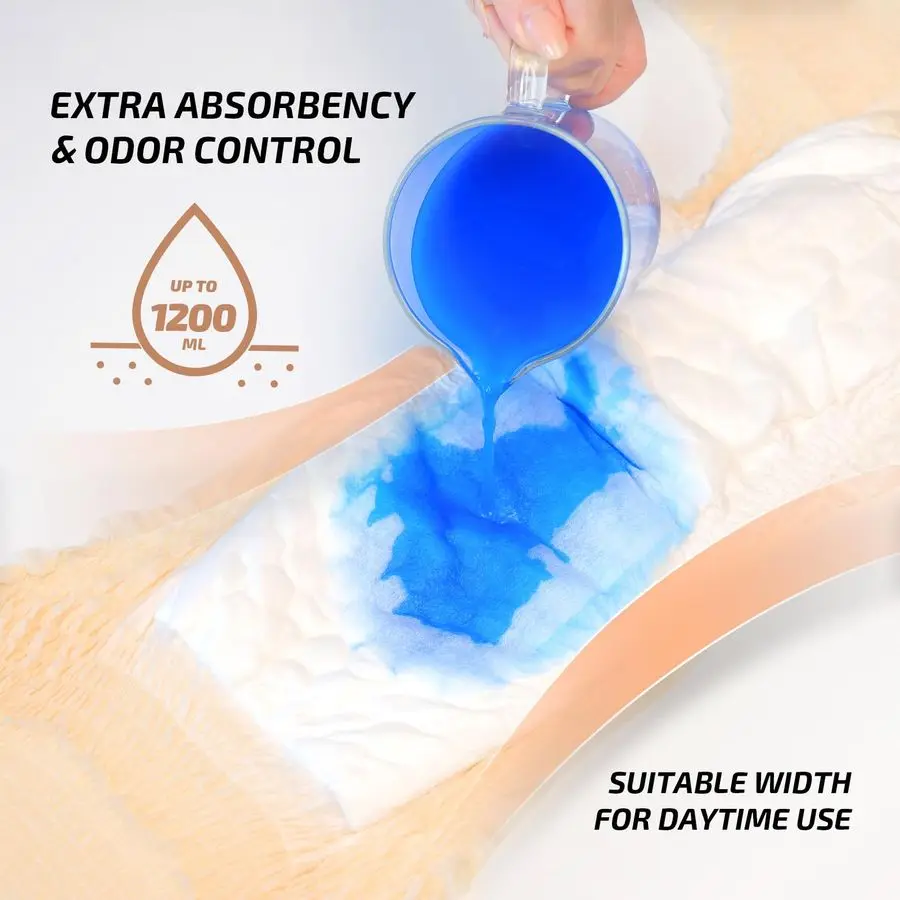 Women Incontinence Underwear, Daytime Disposable Postpartum Adult Panties, Protective Pull Ups with Maximum Absorbency, Large, B