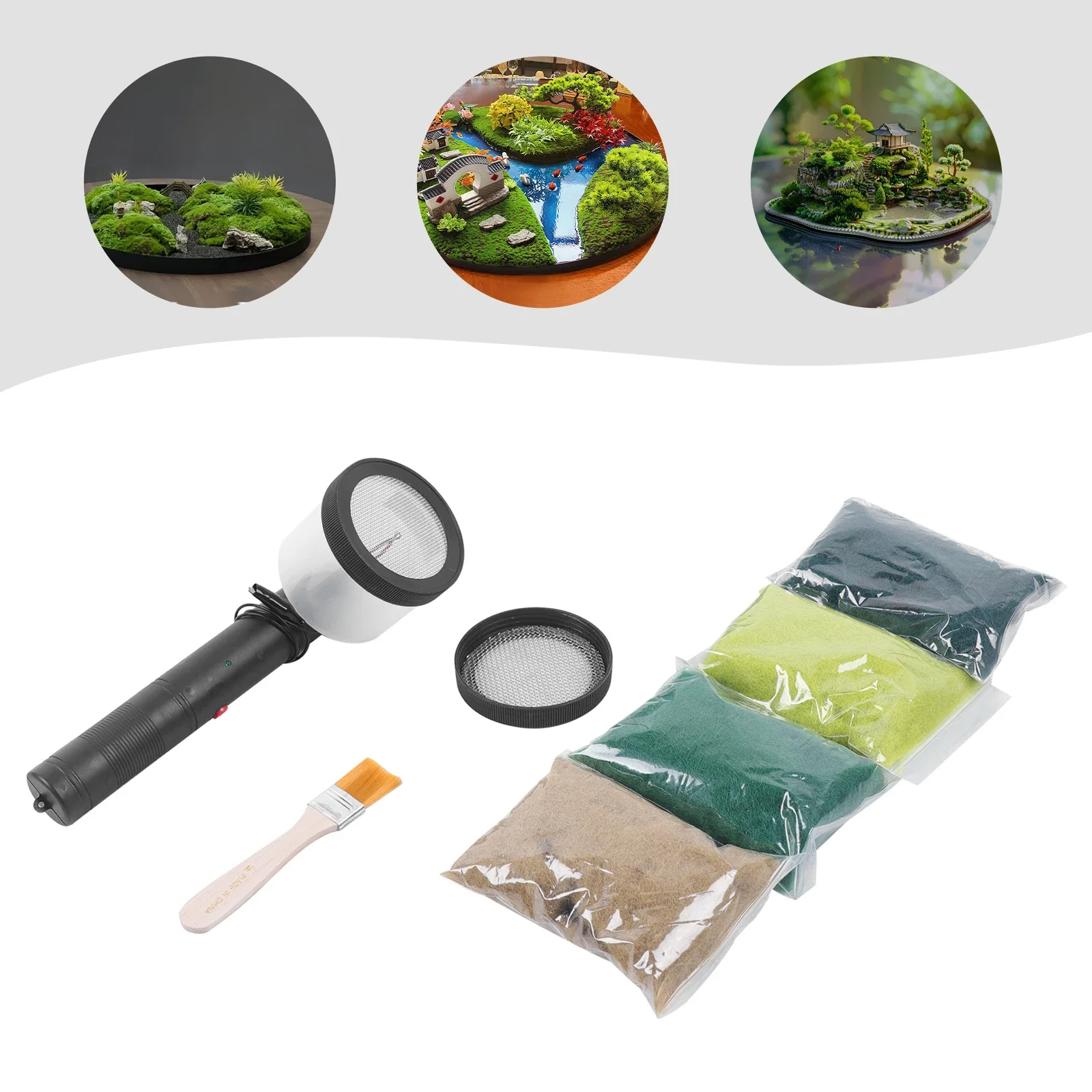 أداة توزيع متدفقة ثابتة صغيرة من BYMAOCAR ABS، مع مقبض مضاد للانزلاق لمرحلة بناء المناظر الطبيعية العشبية/النموذج/طاولة الرمل