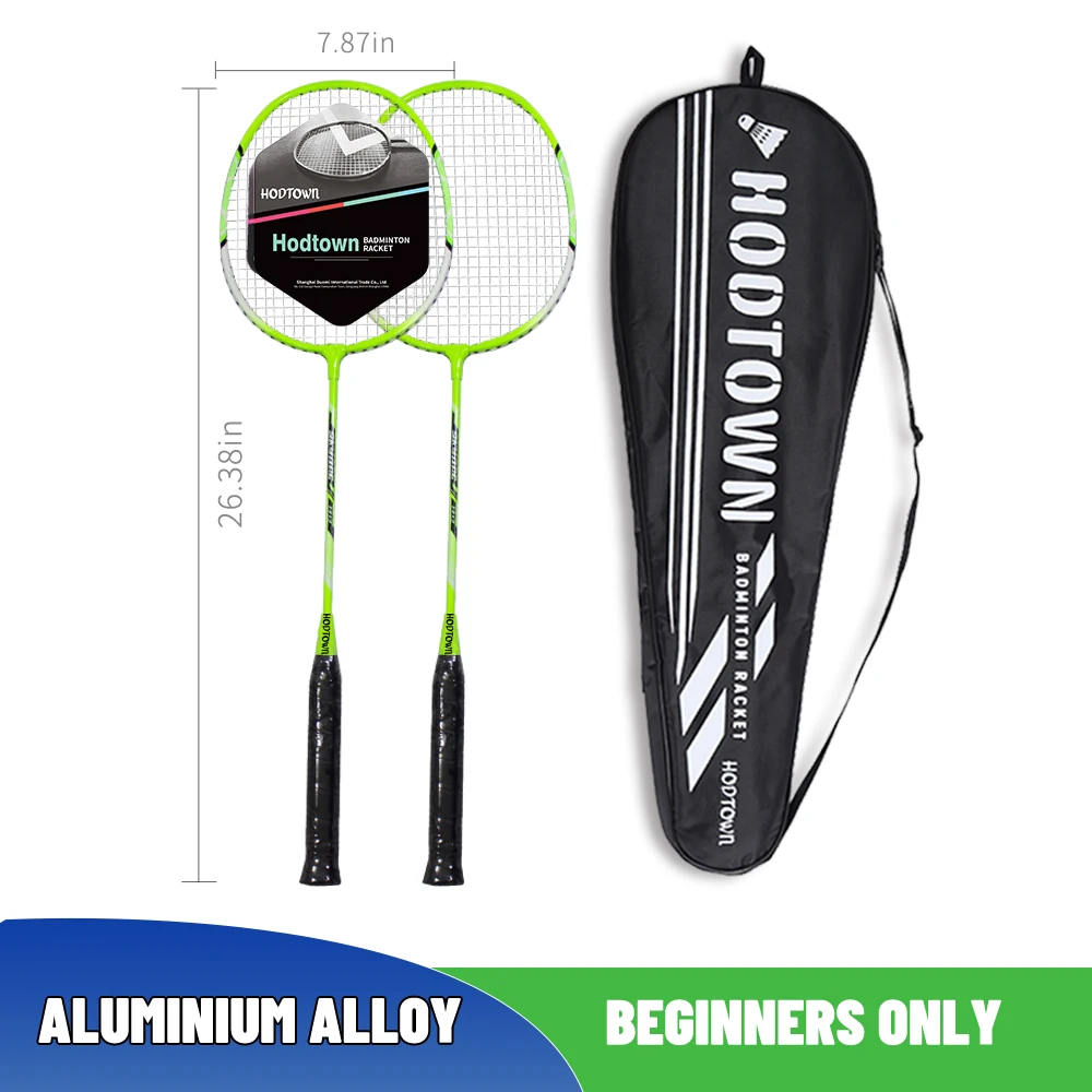 

HODTOWN Beginner Badminton Racket Original Badminton Set 2-Pack Professional Training Durable Leisure Sports Racket