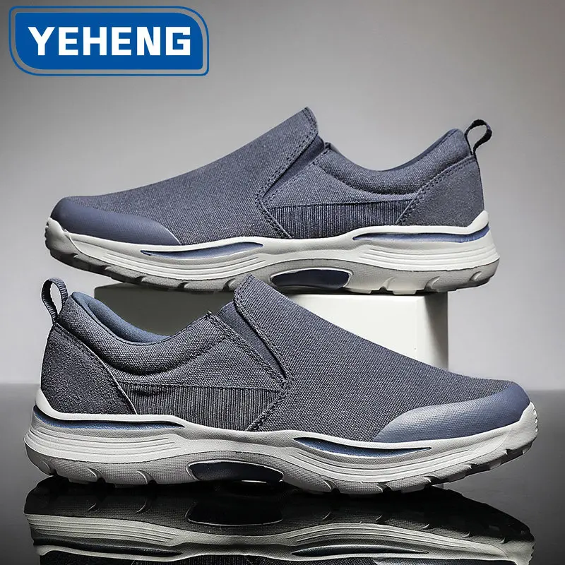 Spring Autumn New Men\'s Casual Shoes Fashionable Denim Canvas Comfortable Lightweight Louboutins Outdoor Sneakers Walking Shoes