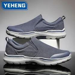 Wiosenny i jesienny nowy męskie buty na co dzień modne płótno Denim wygodne lekkie Louboutins Outdoor Sneakers Walking Shoes