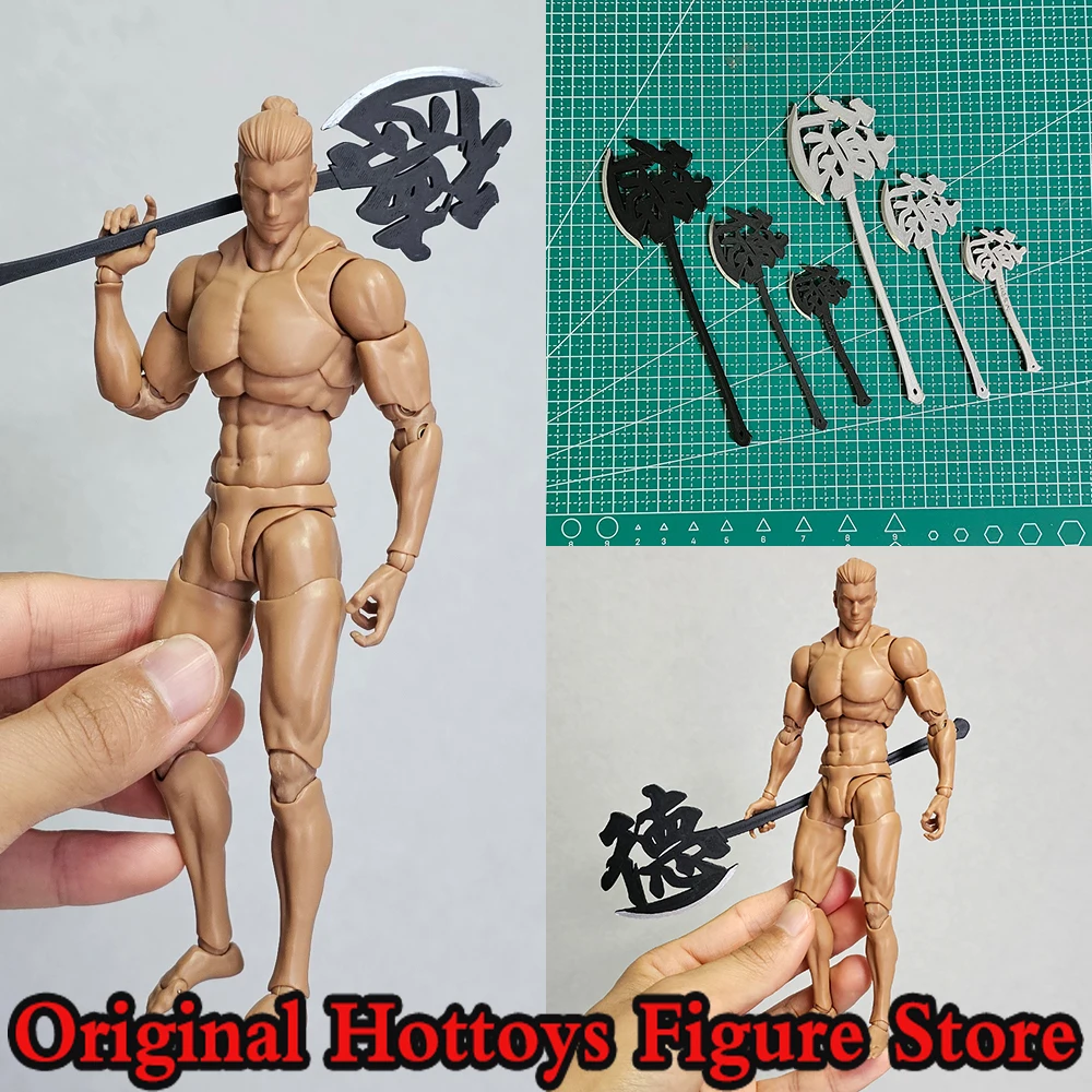 

В наличии, 2 цвета, масштаб 1/12, аксессуар для сцены мужского солдата, боевой топор, миниатюрная опора, подходит для 6-дюймовой экшн-фигурки, модель куклы, игрушки