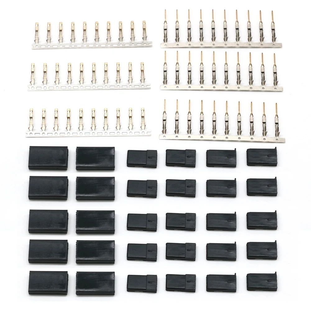 100 Pairs Futaba Anti-loosening Servo Plug Male/ Female Connector Servo Connector For RC Receiver Battery ESC Connection