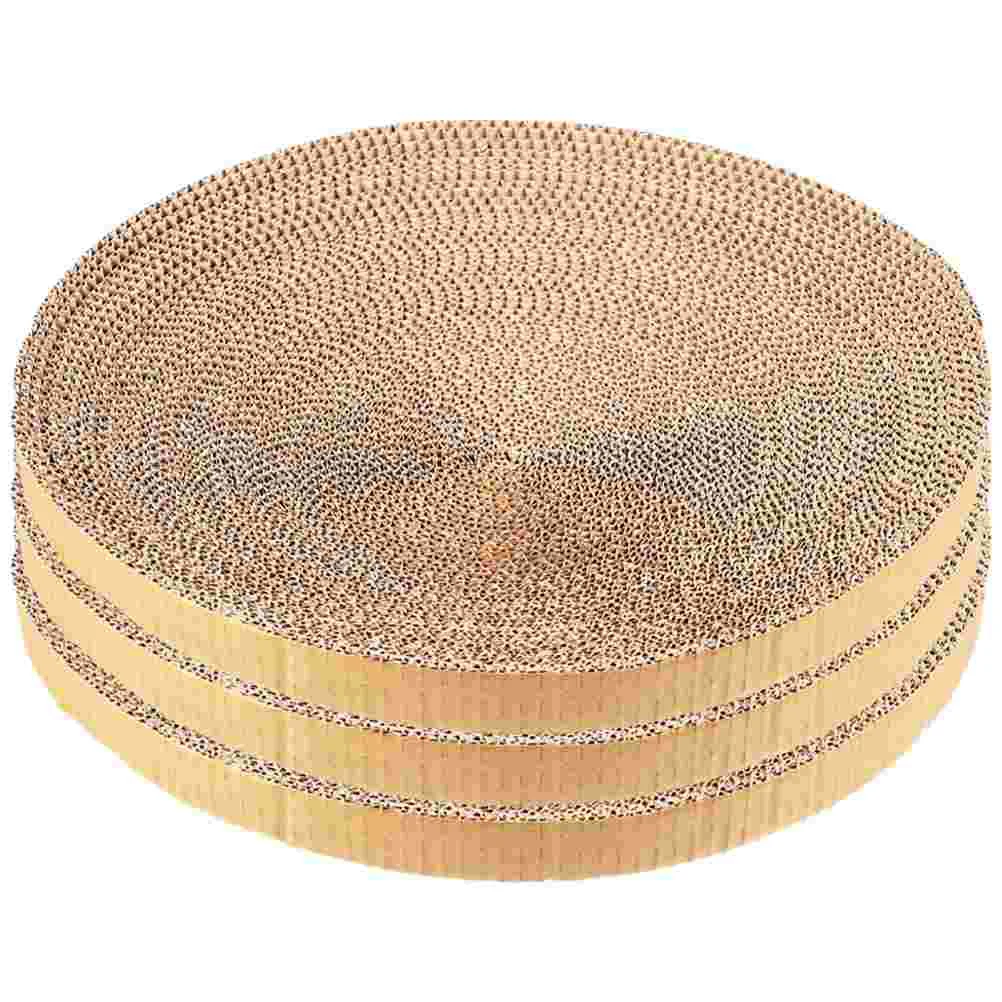 

3 Pcs Cat Nest Corrugated Paper Fun Scratcher Reusable Pad Supplies Scratching Board Kitten Toys Room Convenient Pet Grab