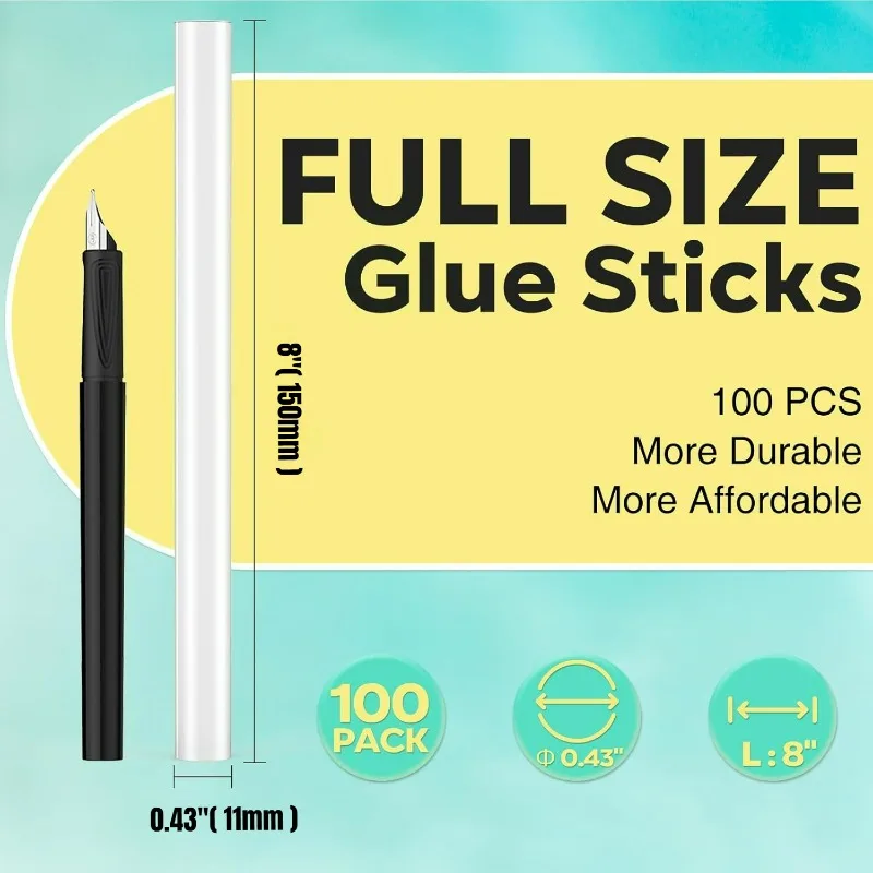 11mm Hot Glue Sticks 30 Pcs-11mmx150mm(0.43