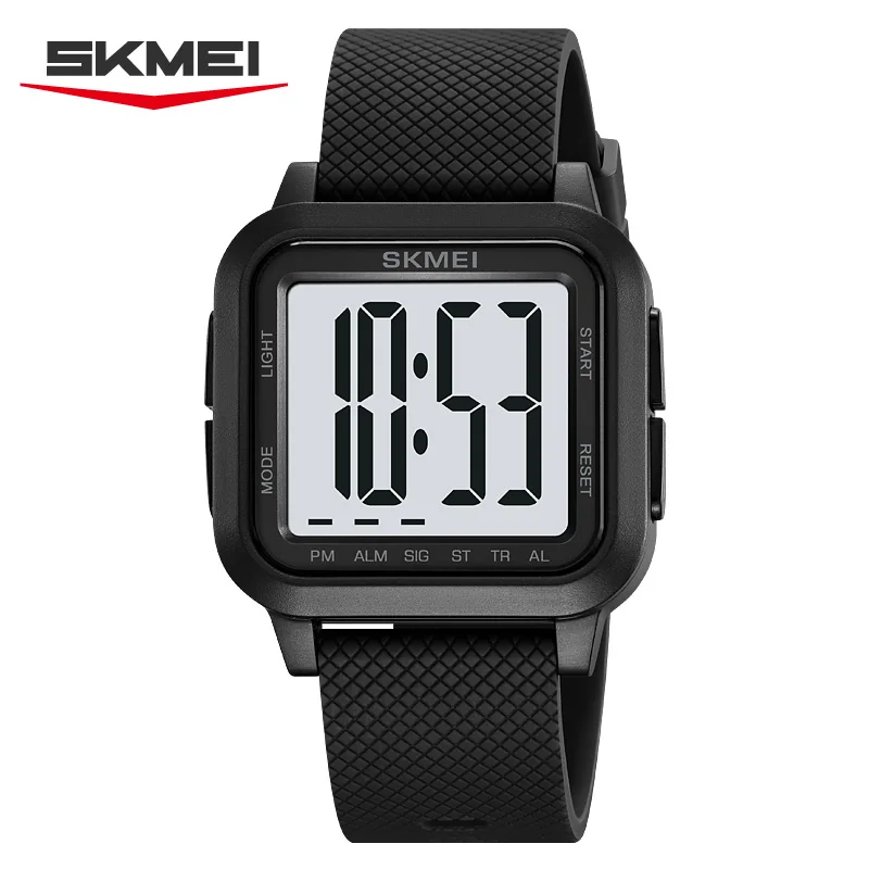 SKMEI 2691 Водонепроницаемые электронные часы с будильником для мужчин, новые модные спортивные часы с большим цифровым дисплеем