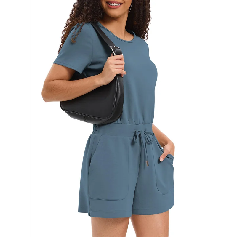 

ASDS-Romper For Women Short Sleeve Summer T Shirt One Piece Jumpsuit Beach Vacation Travel Outfits 2025