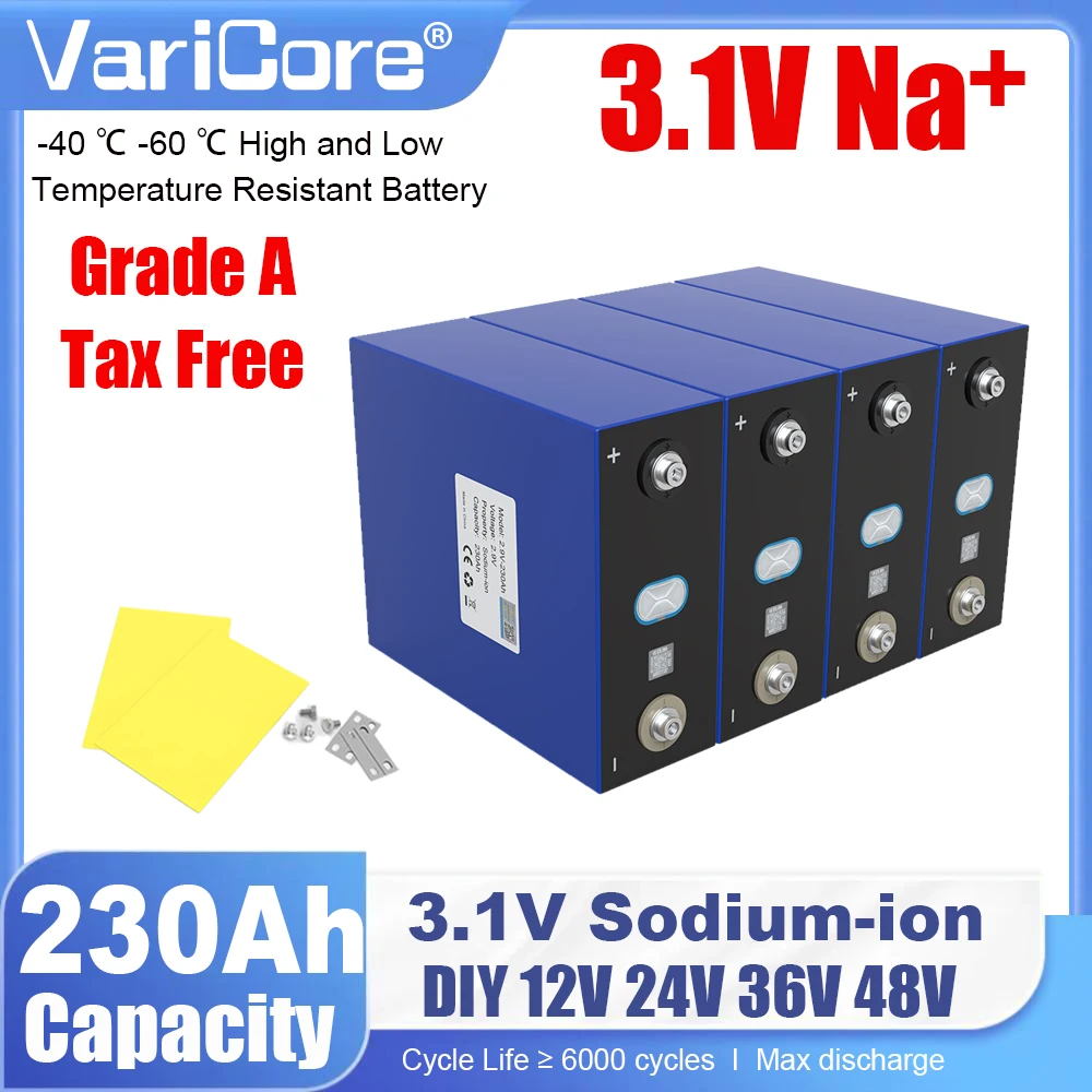 

3,1 В 230 Ач натрия-ионный аккумулятор 2,9 В 20c устойчивый низкий, высокотемпературный DIY 12 В 24 В 36 В мотоцикл электрический автомобиль дорожная тележка для гольфа