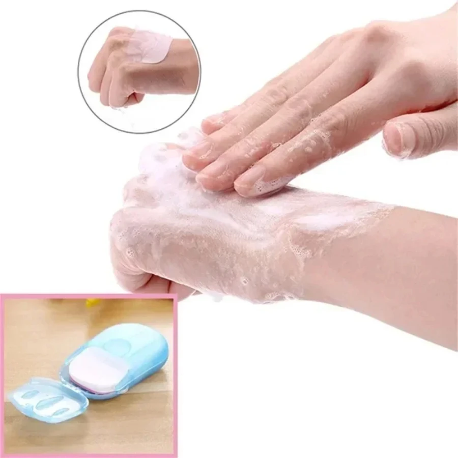 

Portable Soap Paper Disposable Travel Camping Mini Cleaning Soaps for Washing Cleaning Hand for Outdoor Hiking Outdoor Supplies