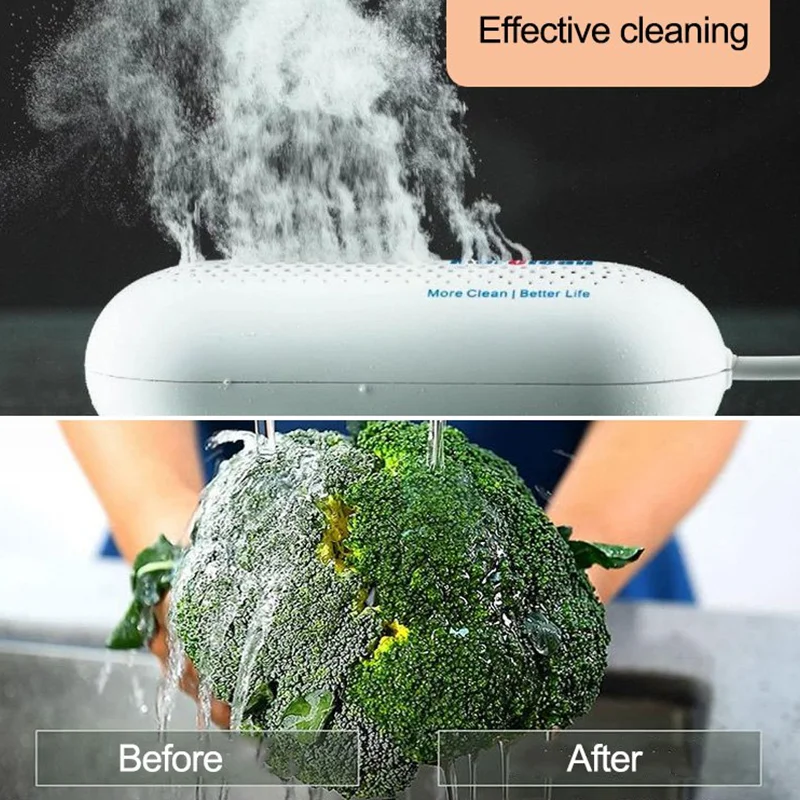 Purificatore alimentare strumento per la pulizia di frutta e verdura Protable frutta verdura lavatrice a forma di capsula purificatore alimentare Wireless