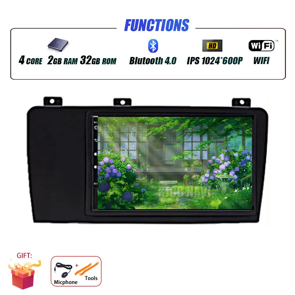7Inch Android 15 Voor Volvo XC70 V70 S60 2005 - 2009 Autoradio Multimedia Speler Navigatie GPS Draadloze Carplay 4G WIFI