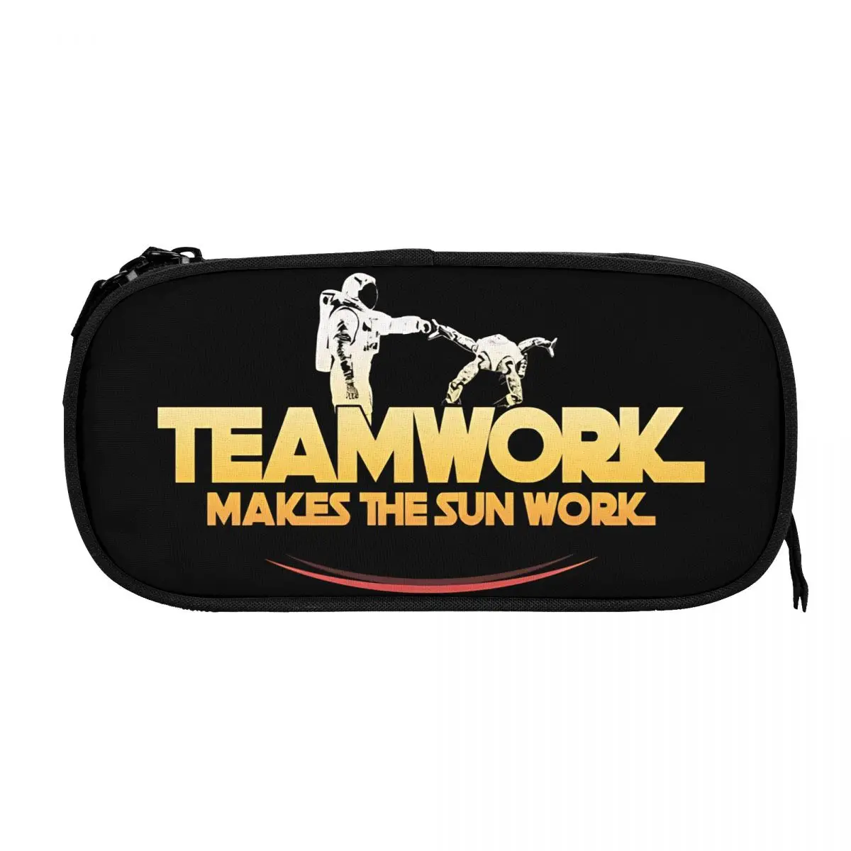 Teamwork Makes The Sun Work Project Hail Mary Pencil Case Pen Box Bags for Student Big Capacity Students School Gift Pencilcases
