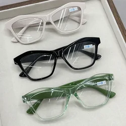2024 Anti Blue Light Eyeglasses Ultra Light Unisex Transparent Reading Eyewear Retro Cat Eye Small Frame Presbyopia Glasses