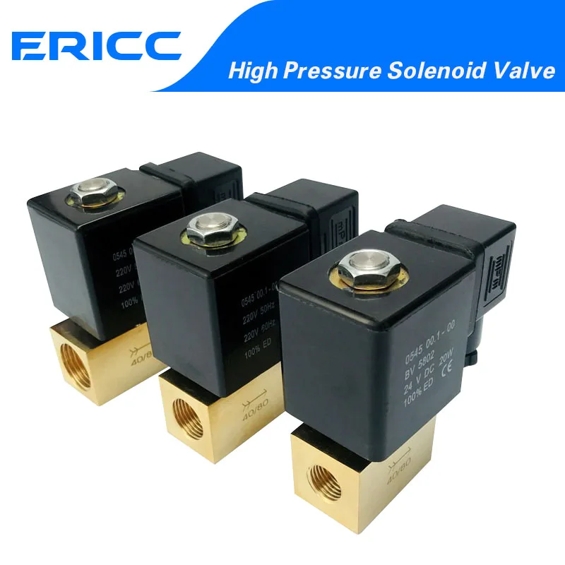 Two position two-way high-pressure solenoid valve JT22-02 04 normally closed pressure resistant water valve air valve