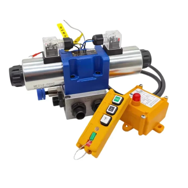5 Way 5 Spool 12V 24V DC Wireless Remote Control Valve for Hydraulic System