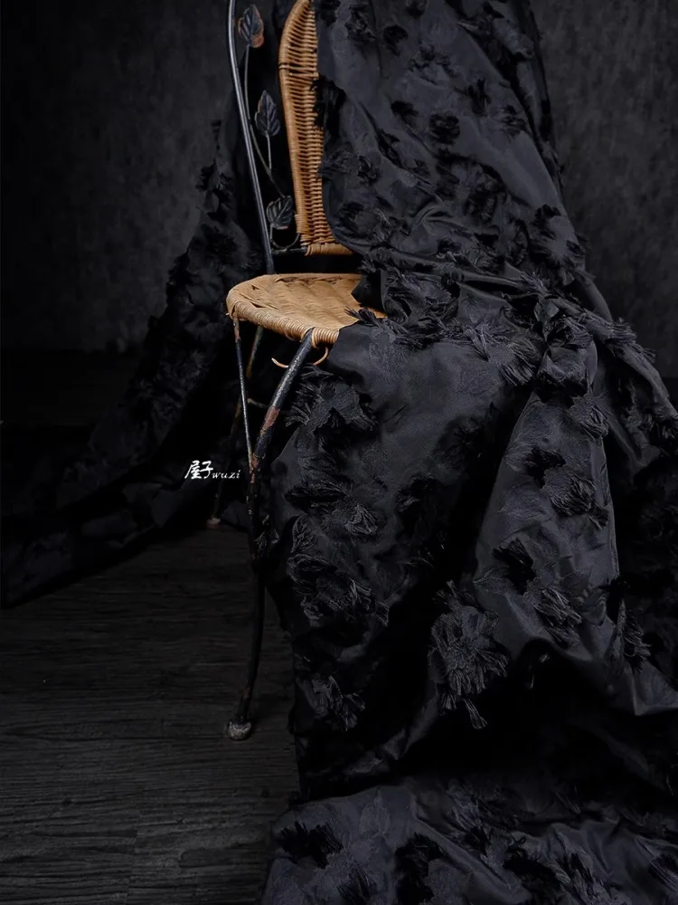 

Lace Tassel Jacquard Fabric for Creative Outerwear Cotton Clothing Designer Apparel Diy Sewing By The Yard Cloth Material