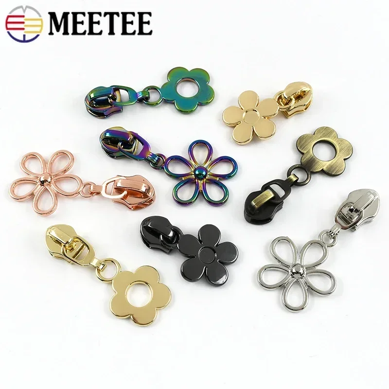 5-20Pcs 5#Replacement Nylon Zipper Slider Bag Pocket Zippers Pulls Clothes Jacket Zip Heads Repair Kits DIY Sewing  Accessories