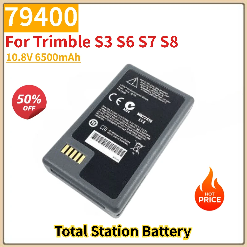 

High Capacity 10.8V 6500mAh 79400 Lithium Battery for Trimble S3 S6 S7 S8 Total Stations Brand-New High Quality