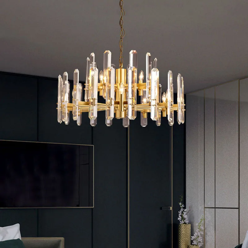 lustre de cristal luxuoso para sala lampadas suspensas de cobre pos modernas lustres do teto e do quarto 01