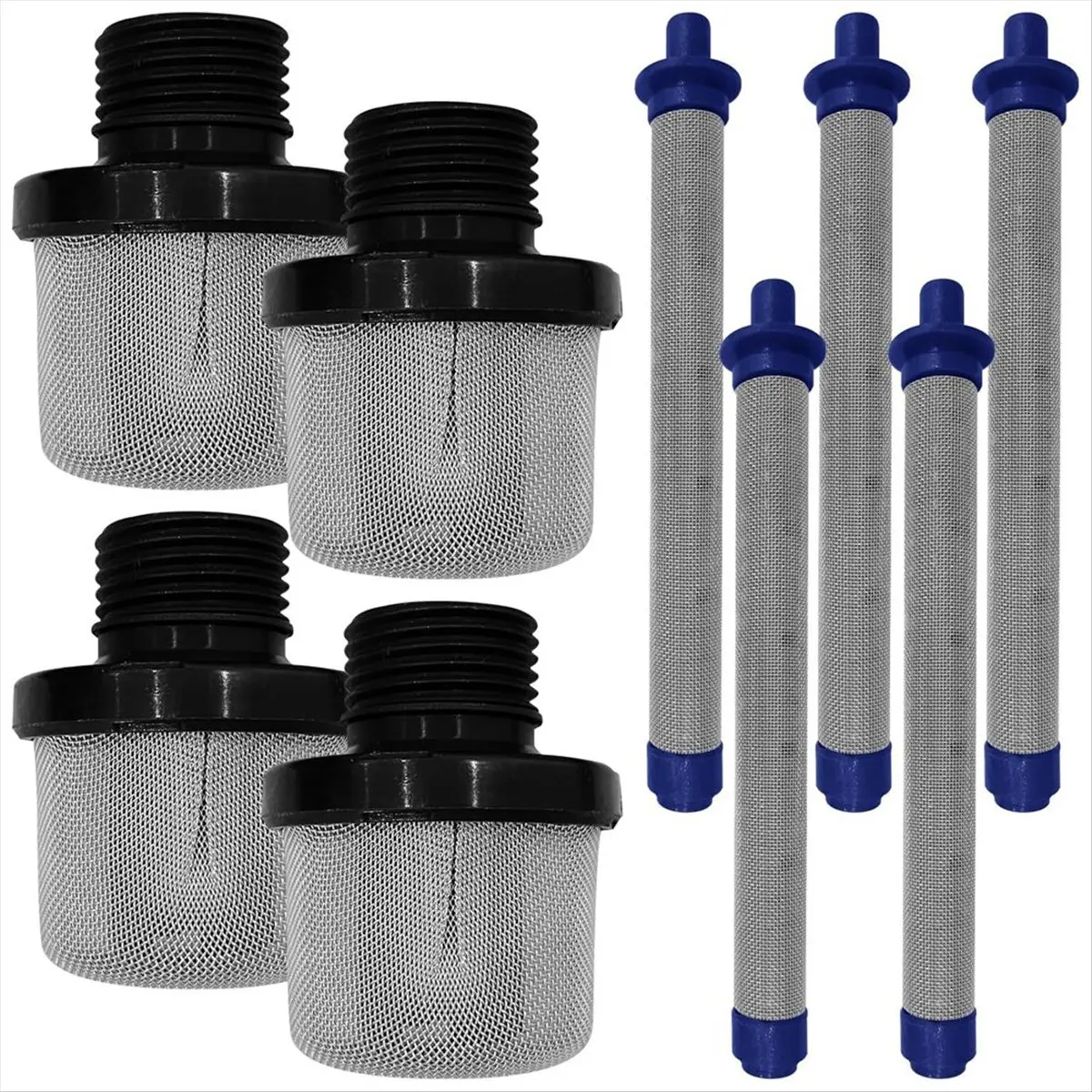 A72P 4pcs 288716 3/4Inch Inlet Strainer Strainer and 5pcs 288749 Airless Sprayers Filter Kit Fits Airless Paint Sprayers