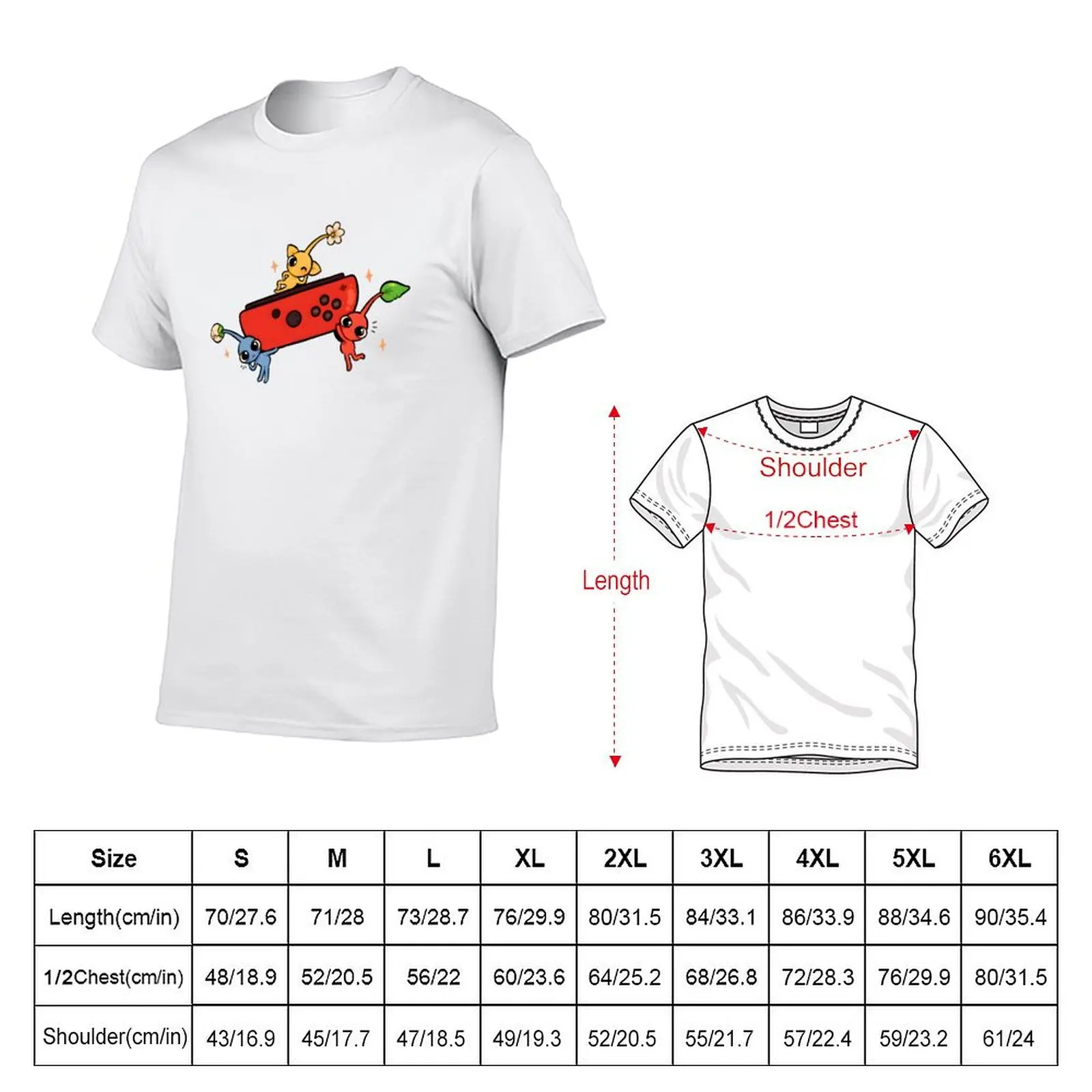 Pikmin meme T-Shirt Casual Pattern Print Tee Shirt
