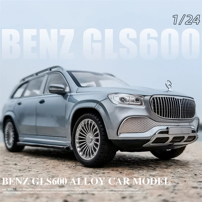 

1:24 Simulated Benz Gls600 Alloy Car Model Die-Cast Sound And Light Toy Car Suv Shock Absorber Boys Collection Ornaments Gift