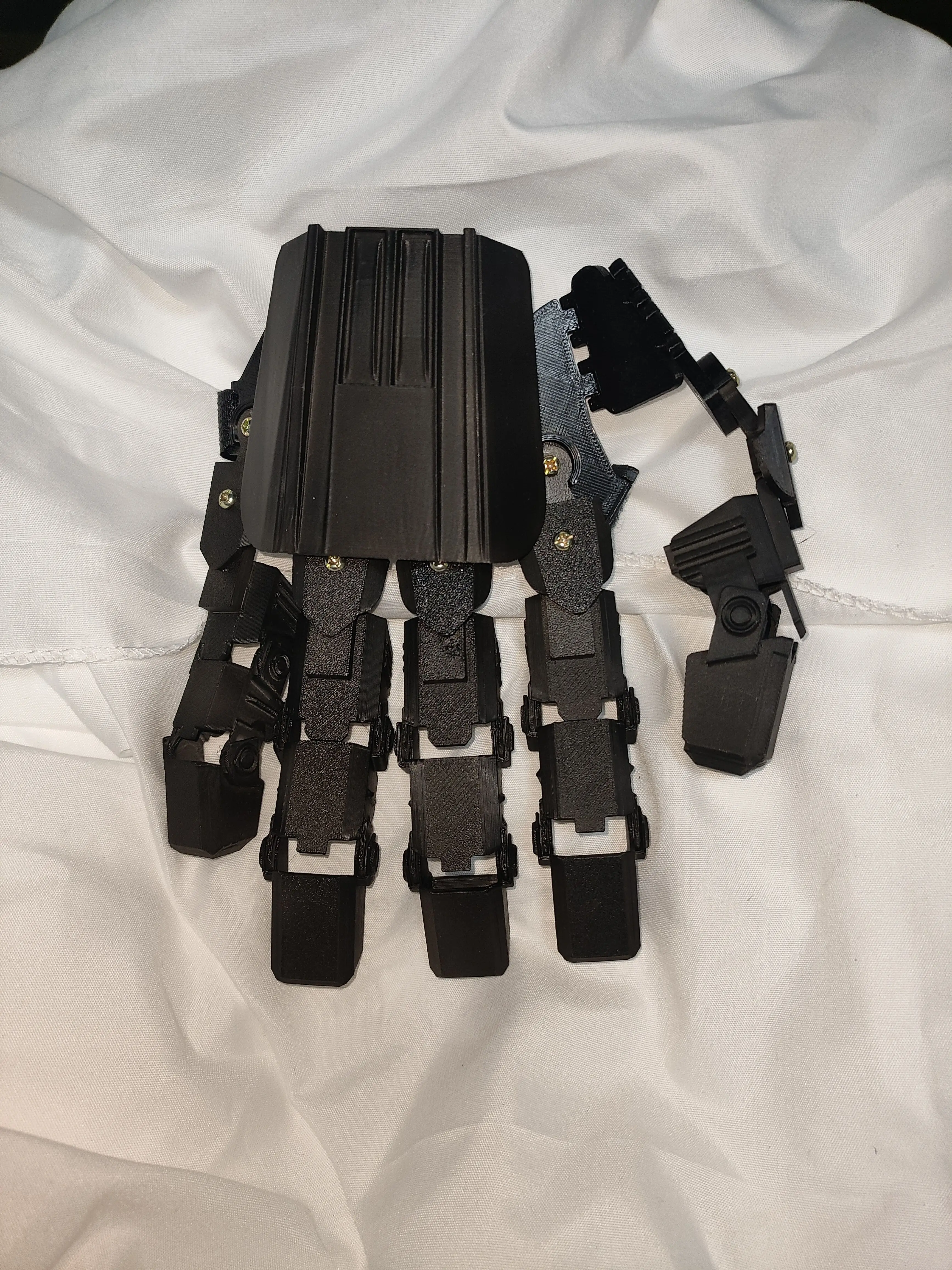 Multifunction Mechanical Wearable Hand Armor Tactical Punk Gloves Man Goth Techwear Style Cosplay Gloves Equipment