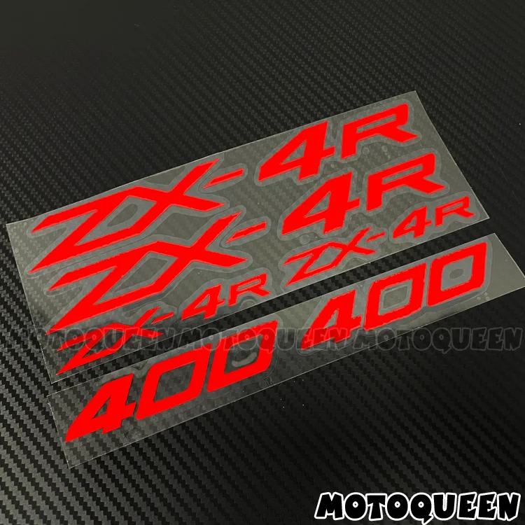 Motorcycle Wheels Fairing Helmet Side Tank Pad Decoration Logo Label Stickers Decals For Ninja 400 ZX-4R ZX-4RR ZX4R ZX4RR