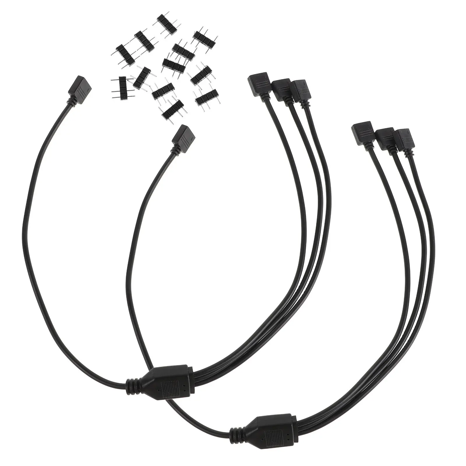

1Set 5V 3pin Fan Light Strip Adapter Cable 1to3 Splitter Extension Hub 50cm for Pc Case Fans LED Strips Rgb Controller