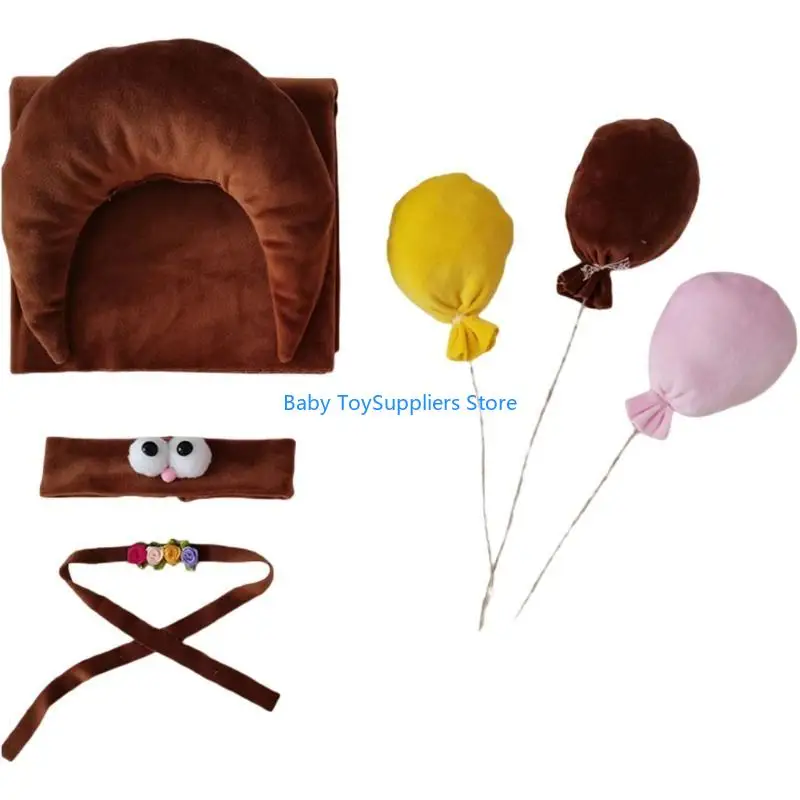 

R1WF Moon Pillow Set Infant Picture Prop for Baby's Room to Add a Comfortable Feeling for Newborn Party Costume