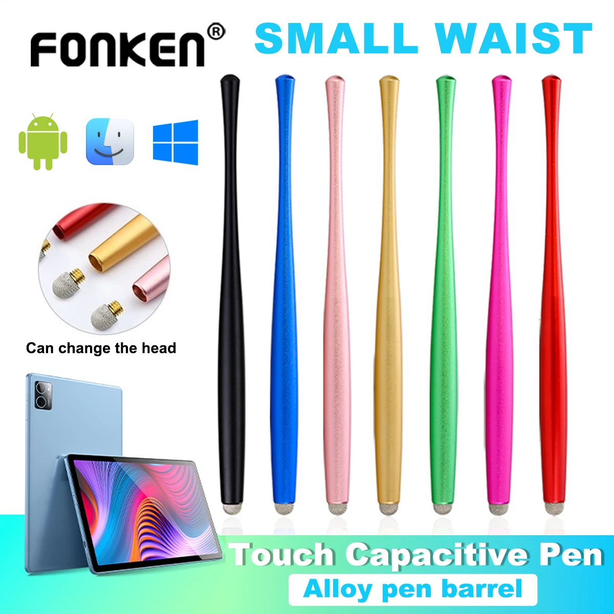 

Universal Drawing Stylus Pen Capacitive Touch Screen Fiber Fine Tips Pen For iPhone iPad Tablet For Samsung Huawei Mobile Phone